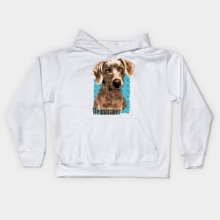 Weimaraner puppy Kids Hoodie